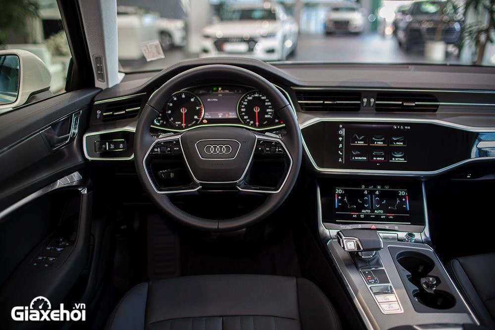 Audi A6 2023 sở hữu khang lái cao cấp.
