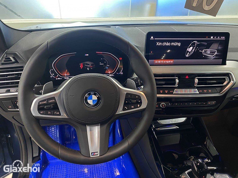 Vô lăng BMW X3 xDrive30i M Sport 2023 đậm chất thể thao, hiện đại đúng chất bản cao cấp nhất.