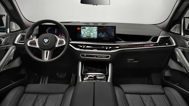 BMW X6 2024 với sự thay đổi cách mạng trong thiết kế nội thất ở bản nâng cấp mới ra mắt thị trường. 