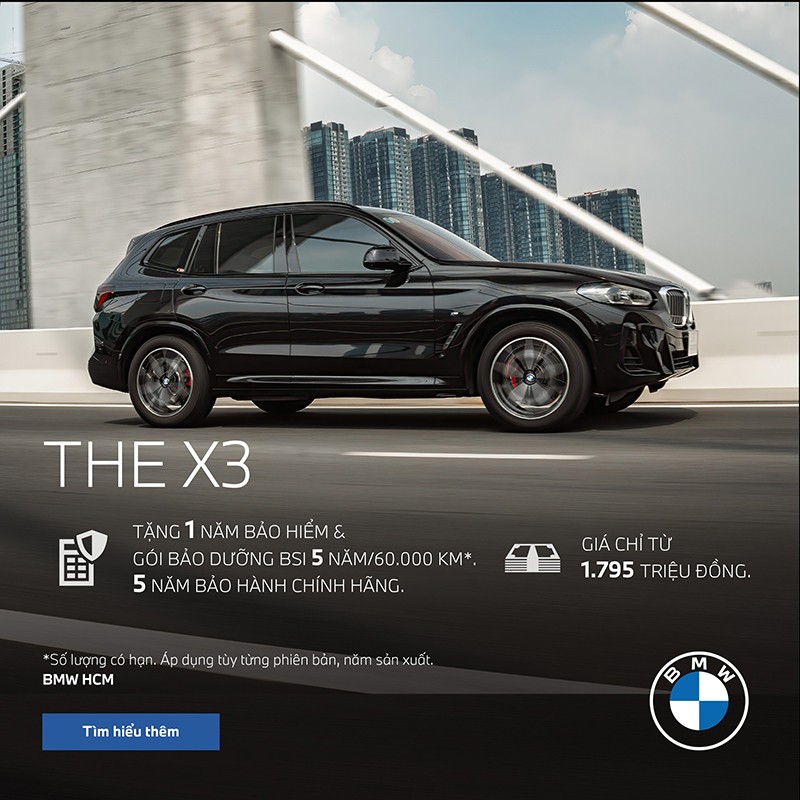 Khuyến mãi mua xe BMW X3 2024