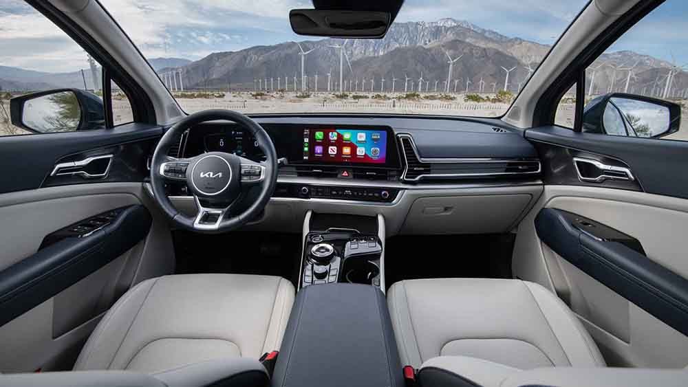 Kia Sportage Hybrid 2023 với không gian rộng rãi.