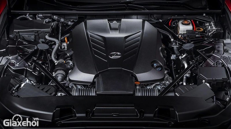 Lexus LS 500 có 2 tùy chọn động cơ cho khách Việt bao gồm cỗ máy V6 3.5L tăng áp kép kết hợp hộp số tự động 10 cấp và dẫn động cầu sau.
