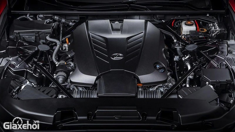 Lexus LS 500 có 2 tùy chọn động cơ cho khách Việt bao gồm cỗ máy V6 3.5L tăng áp kép kết hợp hộp số tự động 10 cấp và dẫn động cầu sau.