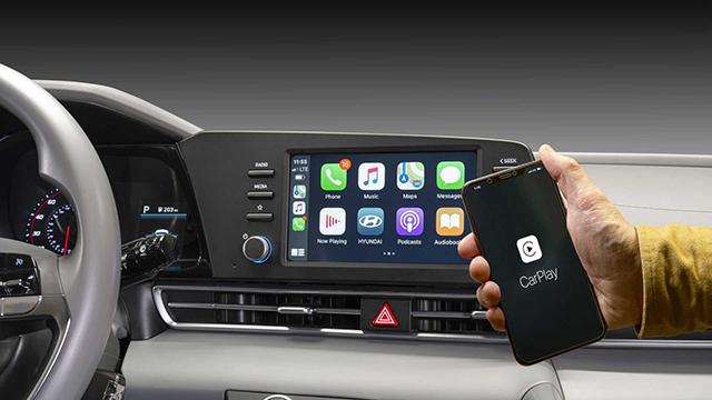 Elantra 2023 đã hỗ trợ kết nối Apple Carplay/Android Auto