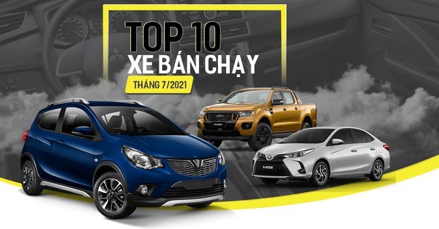 Top 20 xe bán chạy nhất Việt Nam trong tháng 07/2021: Fadil tiếp tục “cháy hàng”, bán nhiều gấp đôi Vios
