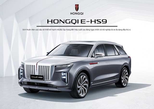 Giá xe Hongqi E-HS9 tại Việt Nam hiện có mức khởi điểm từ 2,768 tỷ đồng, nhập khẩu nguyên chiếc từ Trung Quốc và bán chính hãng.