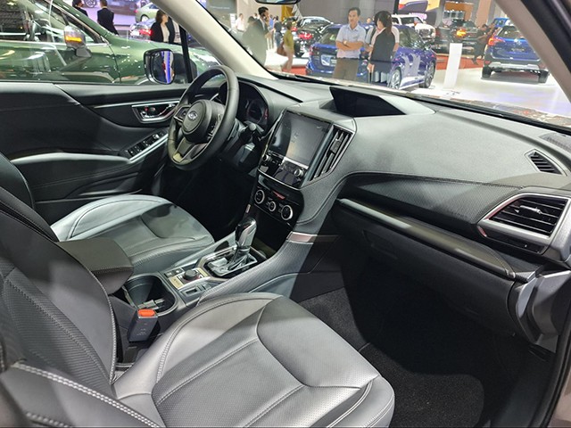 Subaru Forester 2023 sẽ được trang bị ghế ngồi bọc da trên mọi phiên bản và chỉnh điện 8 hướng hàng ghế trước.