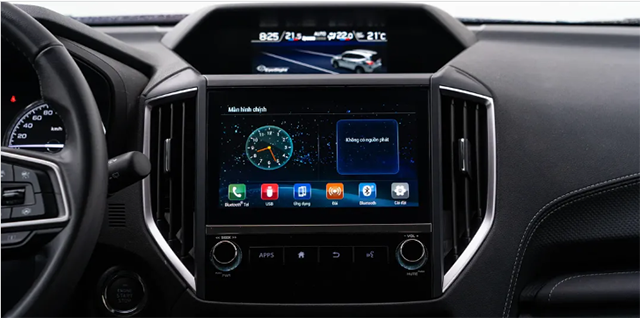 Subaru Outback 2023 vẫn sử dụng màn hình 8 inch cũ kết Apple CarPlay/ Android Auto.